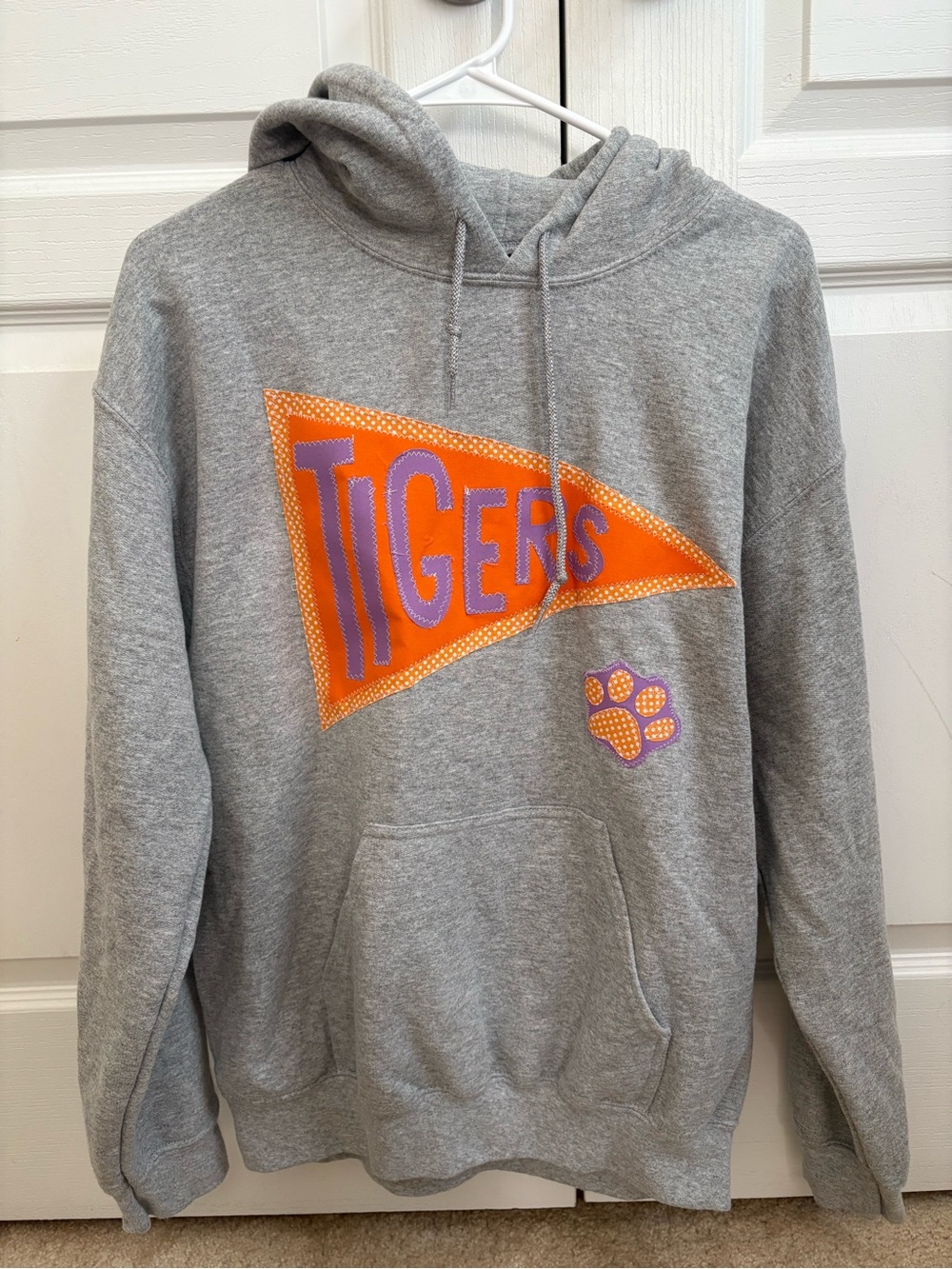 Custom Patchwork Clemson Tiger Hoodie